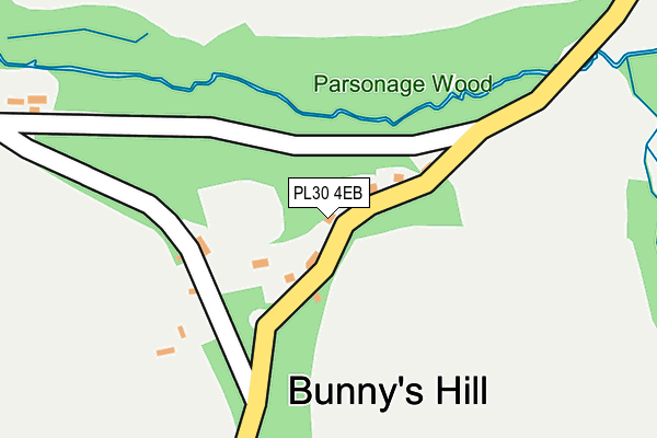 PL30 4EB map - OS OpenMap – Local (Ordnance Survey)