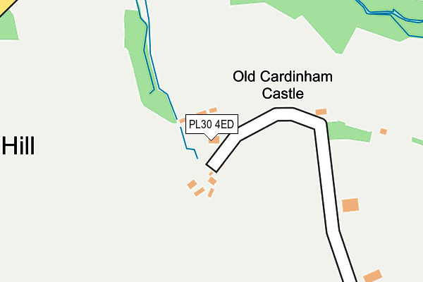 PL30 4ED map - OS OpenMap – Local (Ordnance Survey)