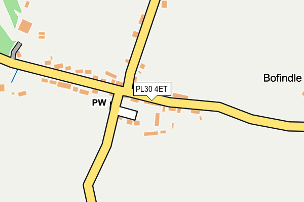 PL30 4ET map - OS OpenMap – Local (Ordnance Survey)