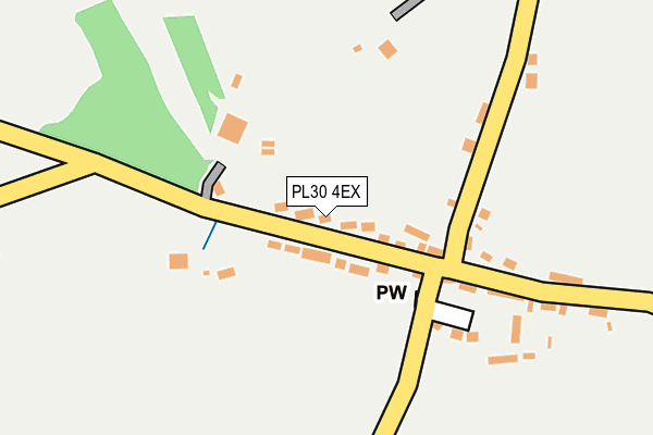 PL30 4EX map - OS OpenMap – Local (Ordnance Survey)