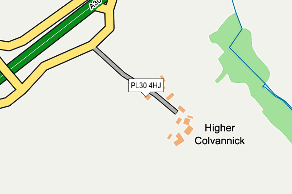 PL30 4HJ map - OS OpenMap – Local (Ordnance Survey)