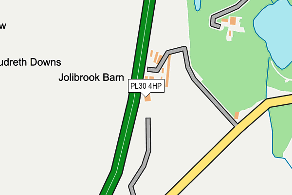 PL30 4HP map - OS OpenMap – Local (Ordnance Survey)