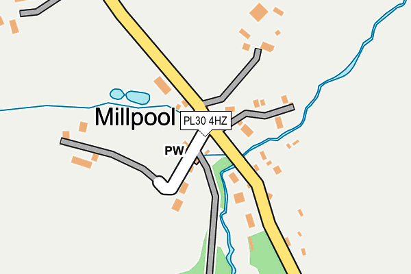 PL30 4HZ map - OS OpenMap – Local (Ordnance Survey)