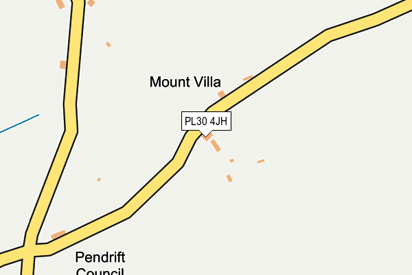 PL30 4JH map - OS OpenMap – Local (Ordnance Survey)