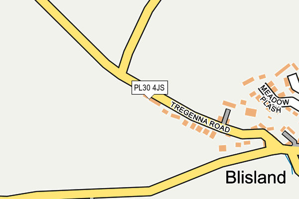 PL30 4JS map - OS OpenMap – Local (Ordnance Survey)