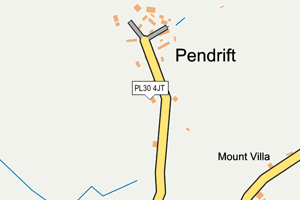 PL30 4JT map - OS OpenMap – Local (Ordnance Survey)