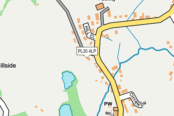PL30 4LP map - OS OpenMap – Local (Ordnance Survey)
