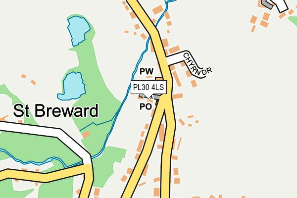 PL30 4LS map - OS OpenMap – Local (Ordnance Survey)