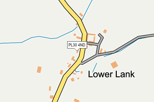 PL30 4ND map - OS OpenMap – Local (Ordnance Survey)