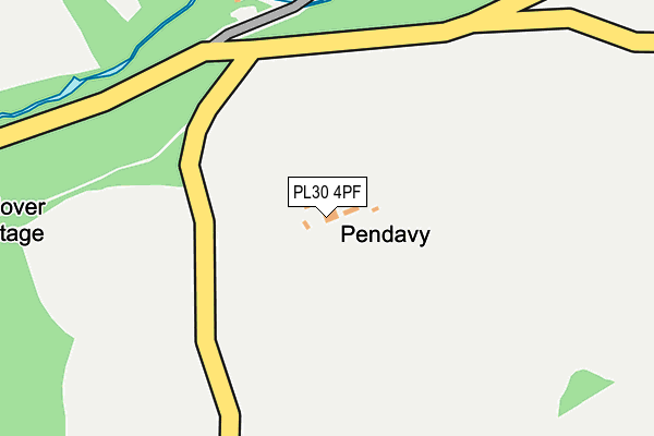 PL30 4PF map - OS OpenMap – Local (Ordnance Survey)