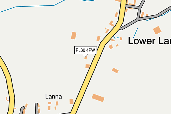PL30 4PW map - OS OpenMap – Local (Ordnance Survey)