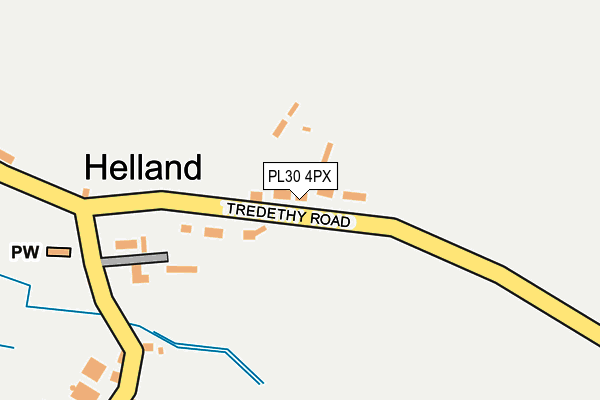 PL30 4PX map - OS OpenMap – Local (Ordnance Survey)