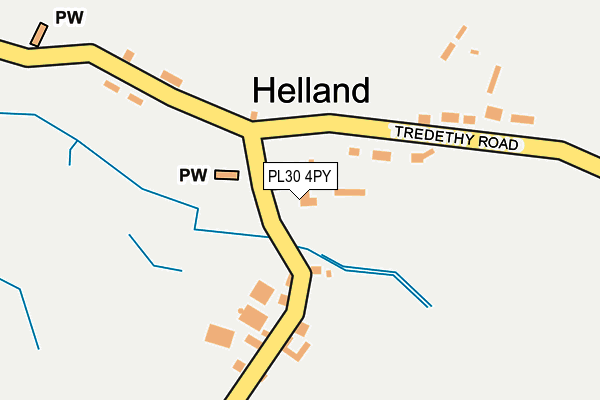 PL30 4PY map - OS OpenMap – Local (Ordnance Survey)