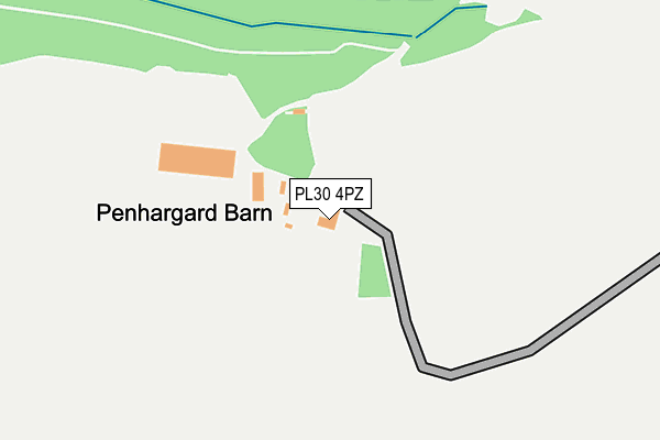 PL30 4PZ map - OS OpenMap – Local (Ordnance Survey)
