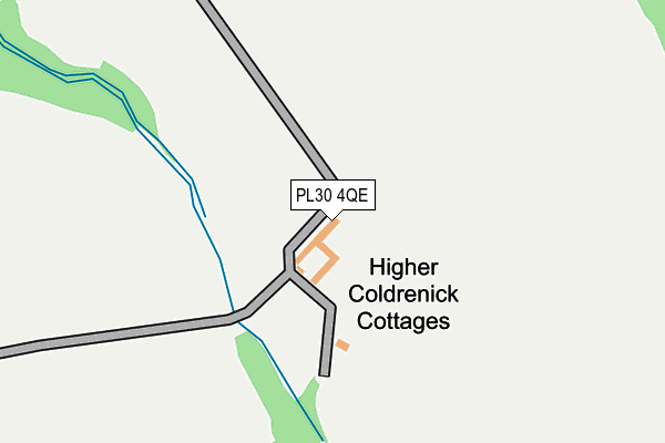 PL30 4QE map - OS OpenMap – Local (Ordnance Survey)