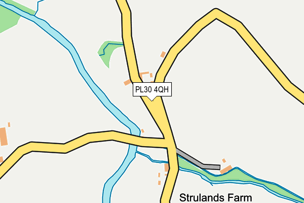 PL30 4QH map - OS OpenMap – Local (Ordnance Survey)