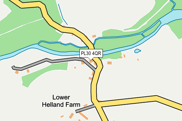 PL30 4QR map - OS OpenMap – Local (Ordnance Survey)