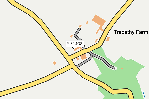 PL30 4QS map - OS OpenMap – Local (Ordnance Survey)