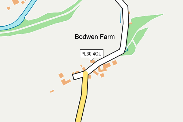 PL30 4QU map - OS OpenMap – Local (Ordnance Survey)