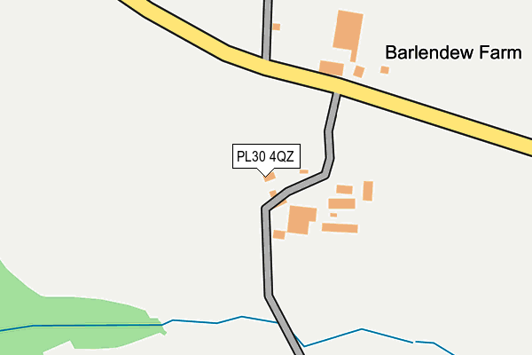 PL30 4QZ map - OS OpenMap – Local (Ordnance Survey)