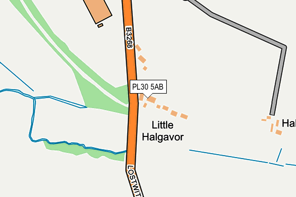 PL30 5AB map - OS OpenMap – Local (Ordnance Survey)