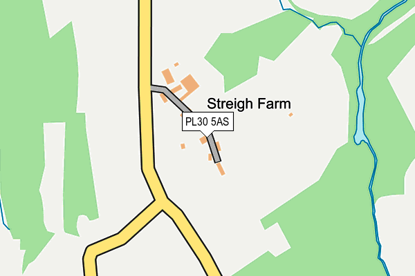 PL30 5AS map - OS OpenMap – Local (Ordnance Survey)