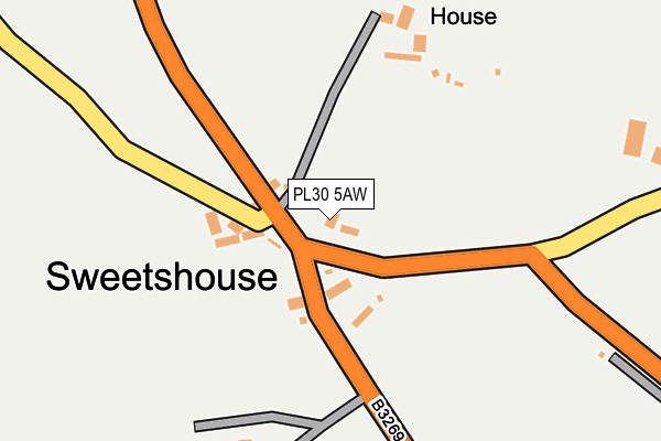 PL30 5AW map - OS OpenMap – Local (Ordnance Survey)