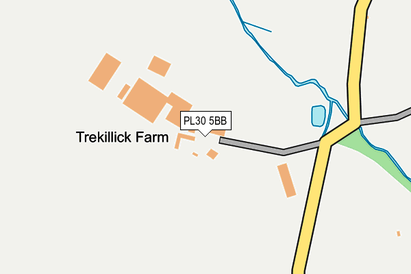 PL30 5BB map - OS OpenMap – Local (Ordnance Survey)