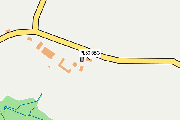 PL30 5BG map - OS OpenMap – Local (Ordnance Survey)