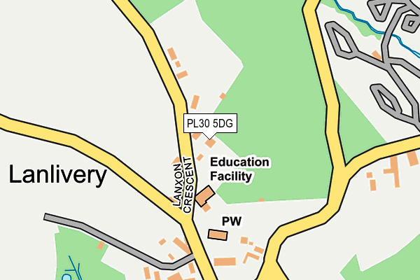 PL30 5DG map - OS OpenMap – Local (Ordnance Survey)