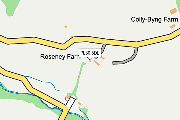 PL30 5DL map - OS OpenMap – Local (Ordnance Survey)