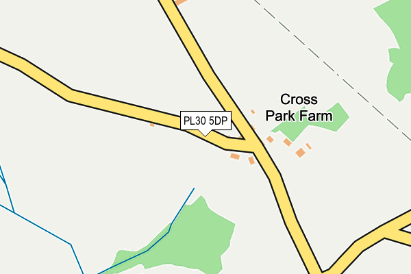 PL30 5DP map - OS OpenMap – Local (Ordnance Survey)