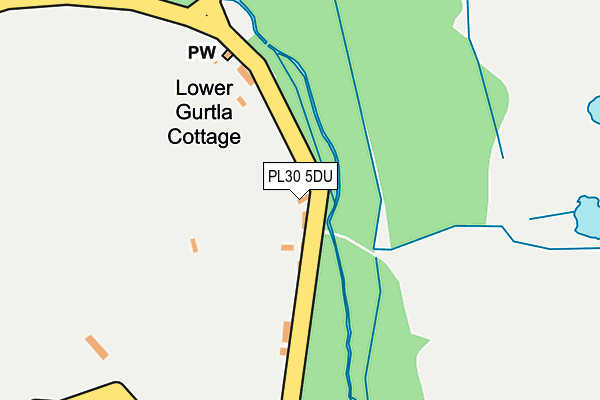 PL30 5DU map - OS OpenMap – Local (Ordnance Survey)