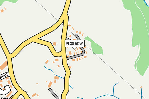 PL30 5DW map - OS OpenMap – Local (Ordnance Survey)