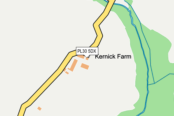 PL30 5DX map - OS OpenMap – Local (Ordnance Survey)