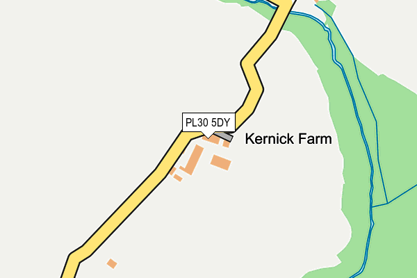 PL30 5DY map - OS OpenMap – Local (Ordnance Survey)