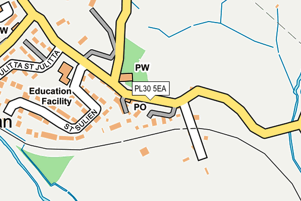 PL30 5EA map - OS OpenMap – Local (Ordnance Survey)