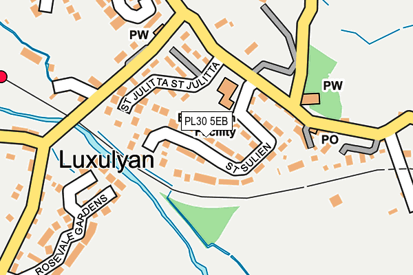 PL30 5EB map - OS OpenMap – Local (Ordnance Survey)