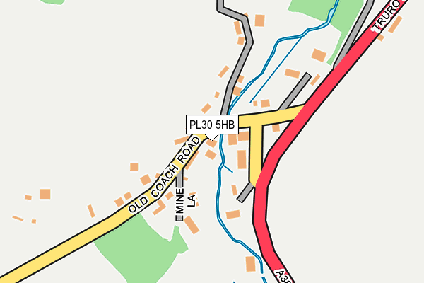 PL30 5HB map - OS OpenMap – Local (Ordnance Survey)