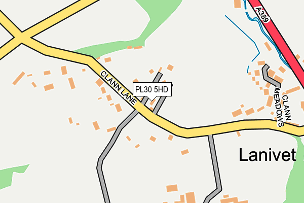 Map of CLANN LANE LIMITED at local scale