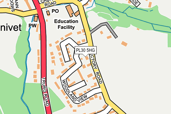PL30 5HG map - OS OpenMap – Local (Ordnance Survey)