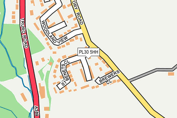 PL30 5HH map - OS OpenMap – Local (Ordnance Survey)