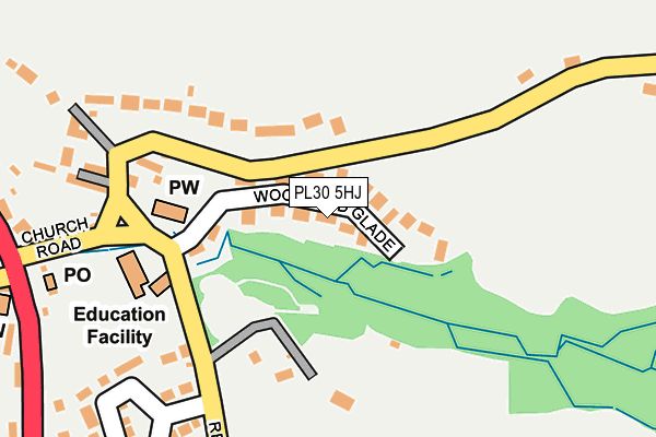 PL30 5HJ map - OS OpenMap – Local (Ordnance Survey)