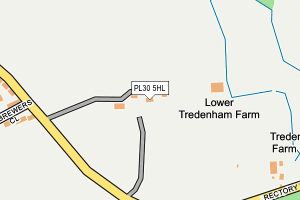 PL30 5HL map - OS OpenMap – Local (Ordnance Survey)