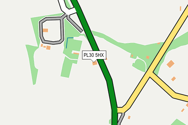 PL30 5HX map - OS OpenMap – Local (Ordnance Survey)