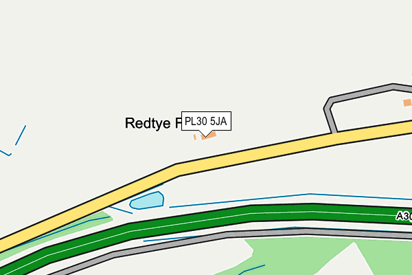 PL30 5JA map - OS OpenMap – Local (Ordnance Survey)