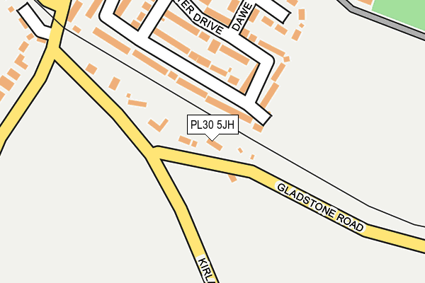 PL30 5JH map - OS OpenMap – Local (Ordnance Survey)