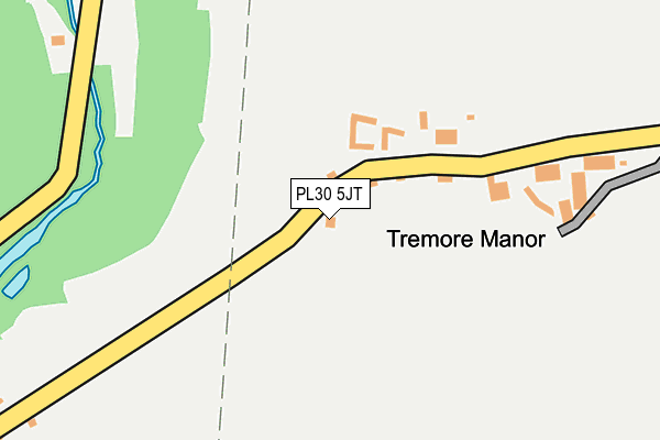 PL30 5JT map - OS OpenMap – Local (Ordnance Survey)