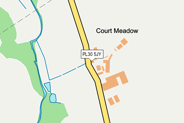 PL30 5JY map - OS OpenMap – Local (Ordnance Survey)