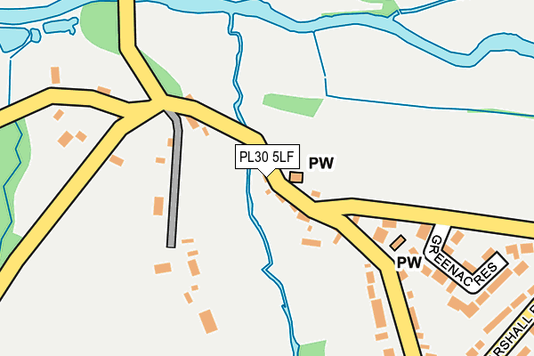 PL30 5LF map - OS OpenMap – Local (Ordnance Survey)